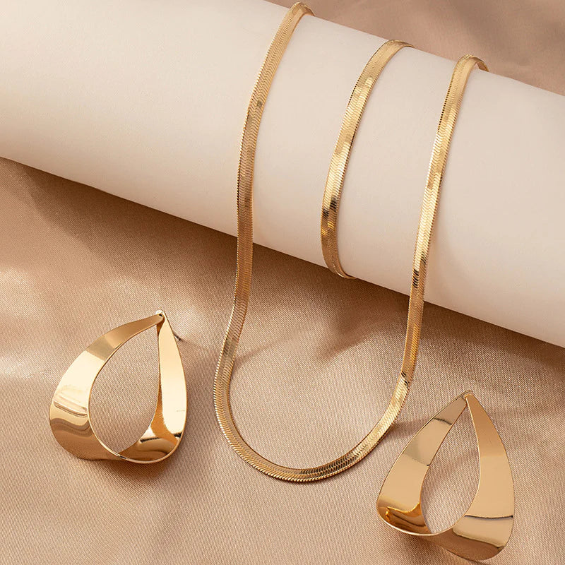 Amalía | Conjunto De Collar, Pulsera Y Pendientes