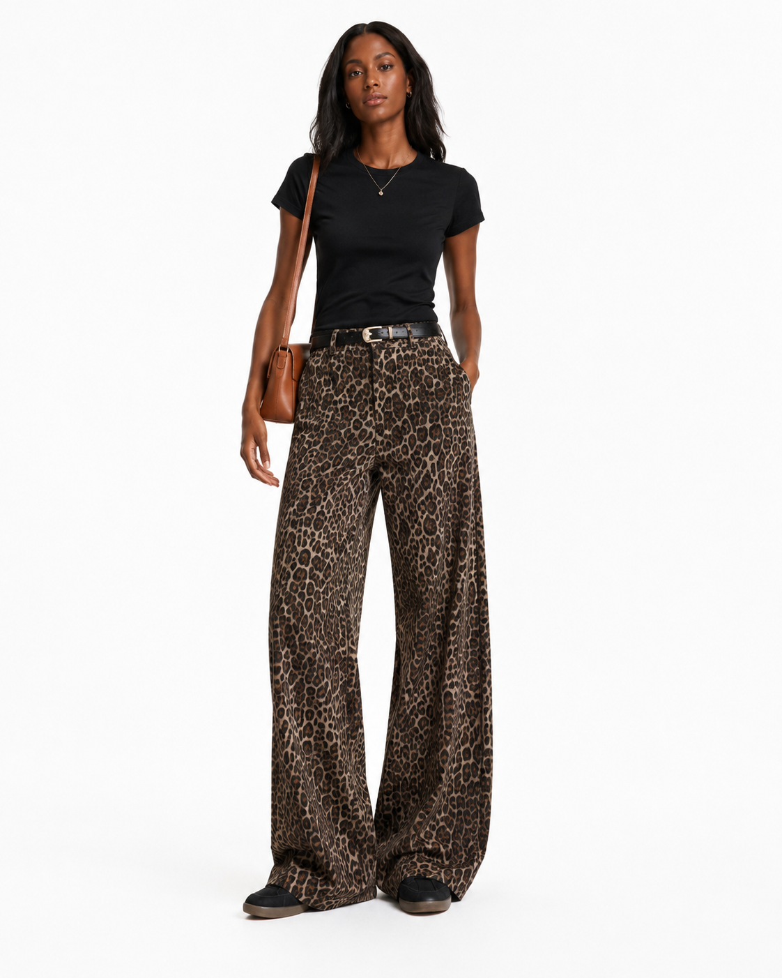 Pantalón estampado leopardo