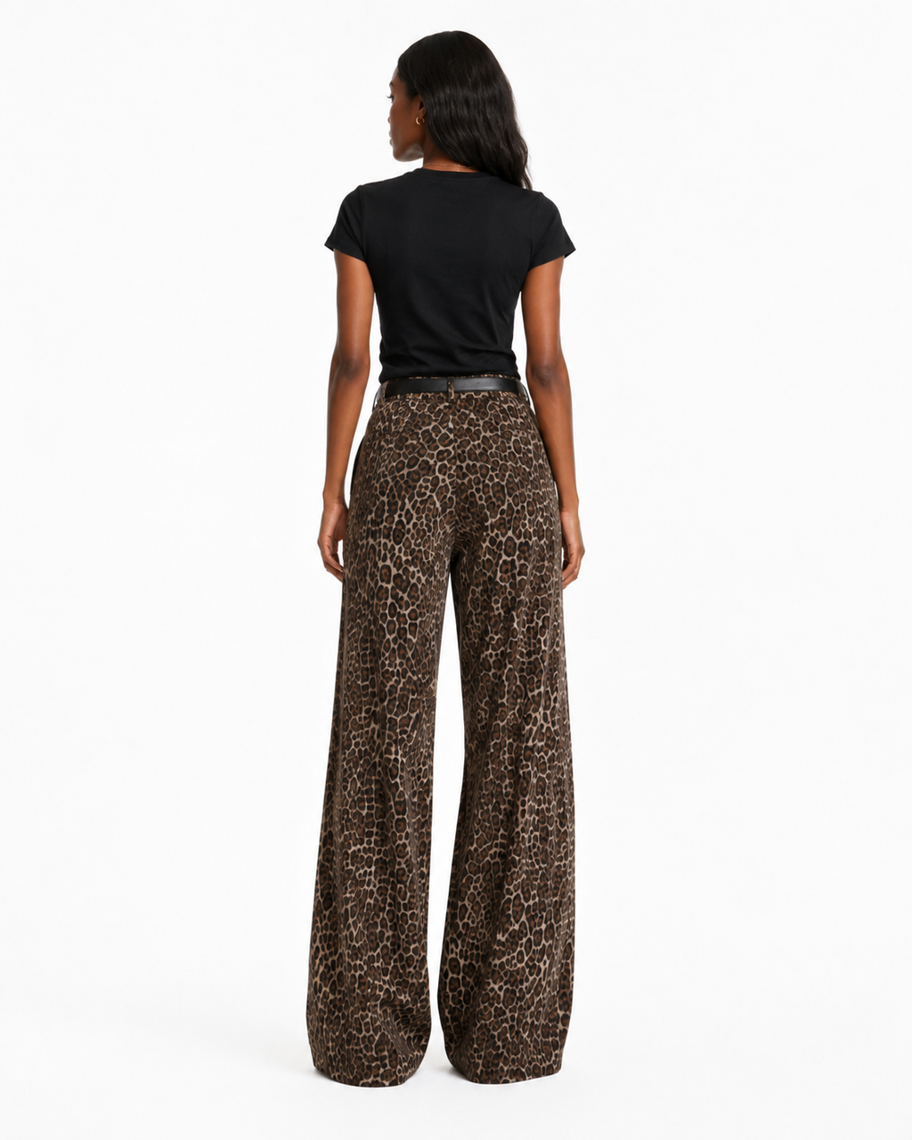 Pantalón estampado leopardo
