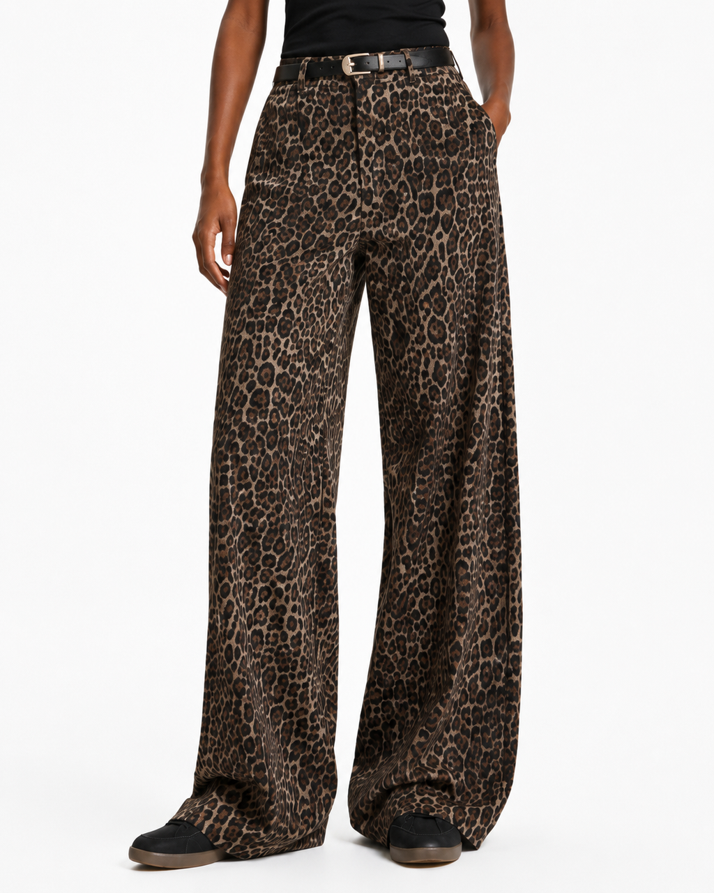 Pantalón estampado leopardo