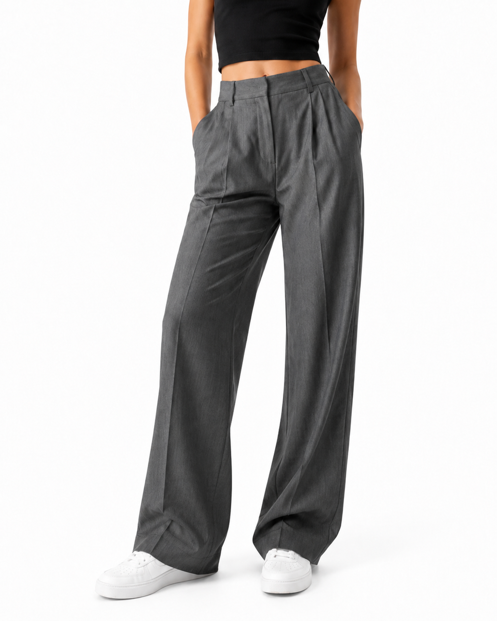 Pantalón recto ancho