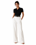 Pantalón ancho de cintura alta