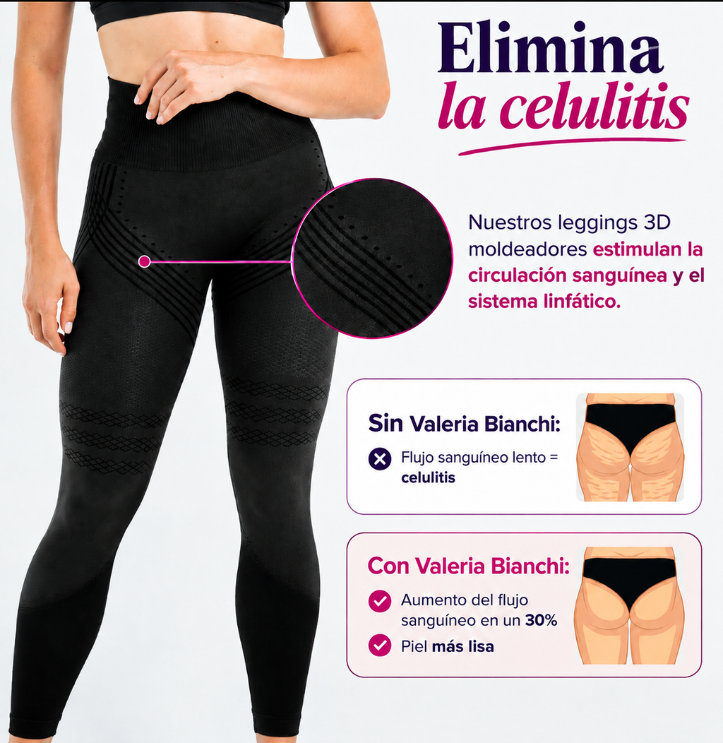 Leggins 3D Anticelulíticos — Efecto Push-Up