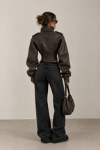 Adriana | Chaqueta vintage efecto piel