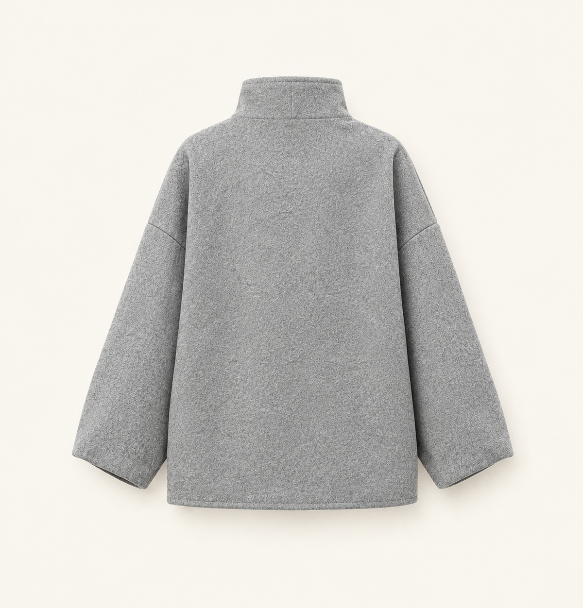 Victoria | Abrigo gris de cuello alto