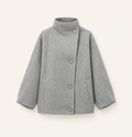 Victoria | Abrigo gris de cuello alto