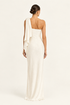 Carlota | Vestido asimétrico con lazo