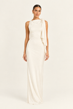 Carlota | Vestido asimétrico con lazo