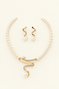 Perla | Set de collar y pendientes de perlas