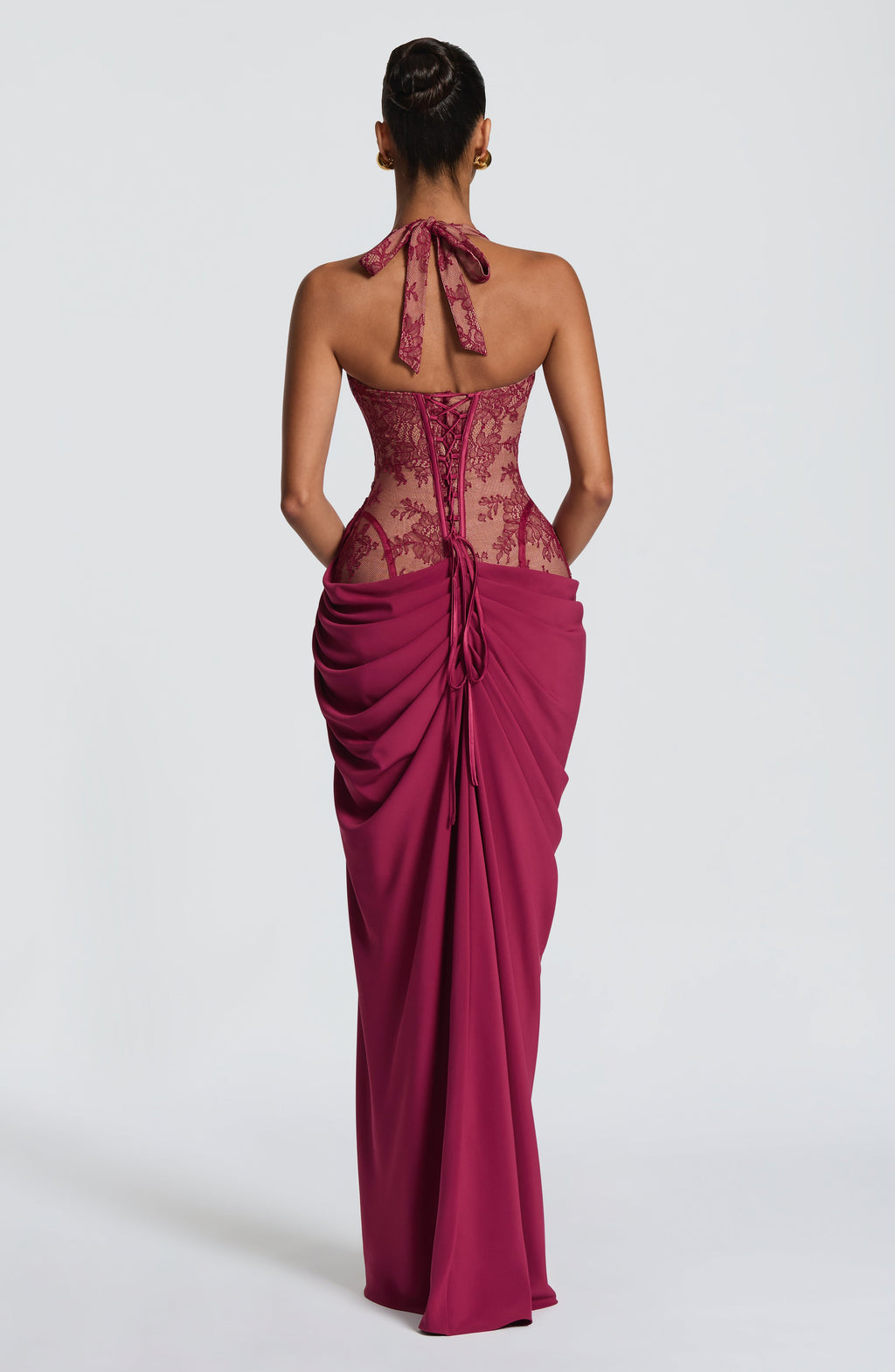 Vestido largo Bonita - Mulberry