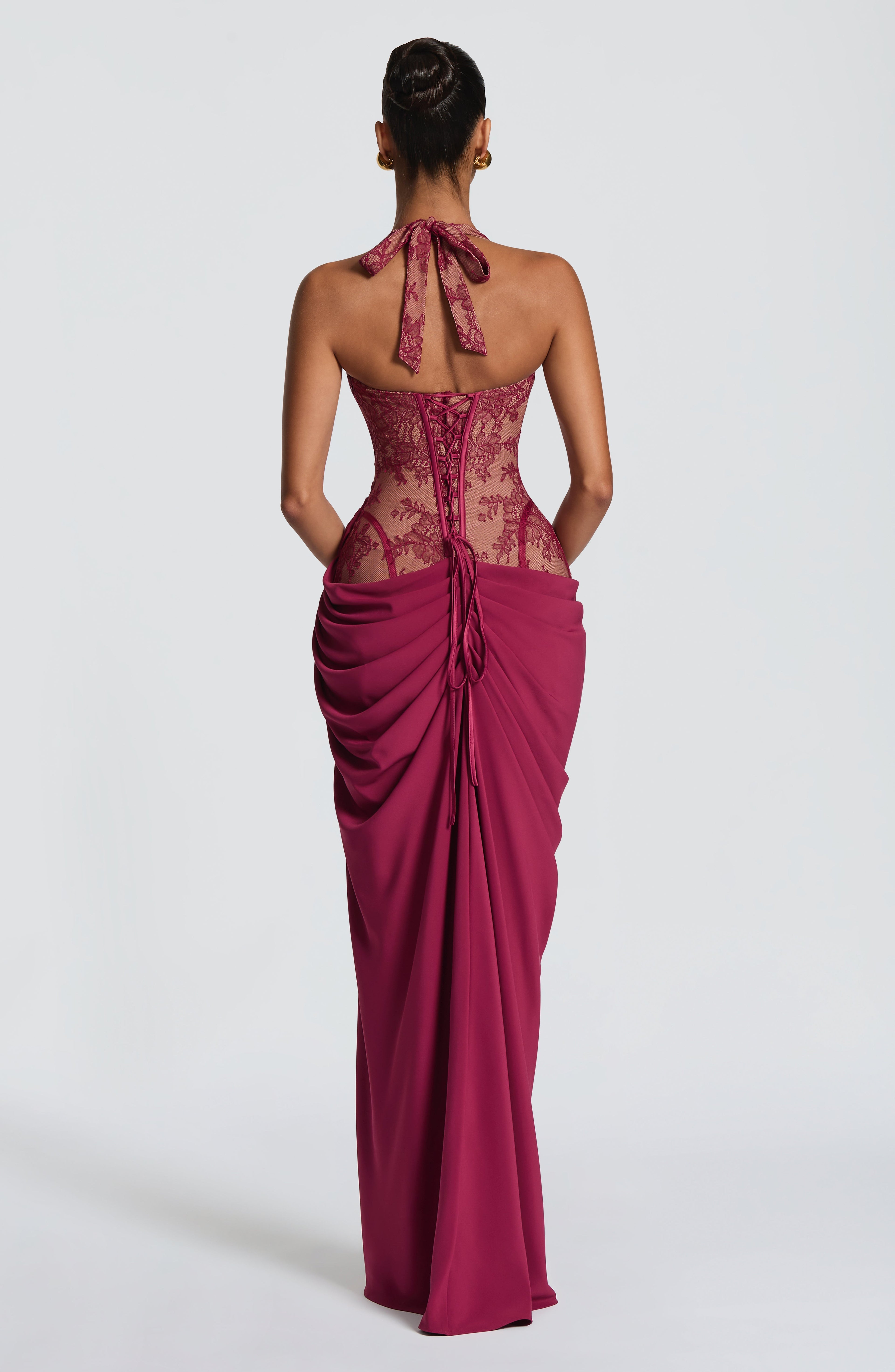 Vestido largo Bonita - Mulberry
