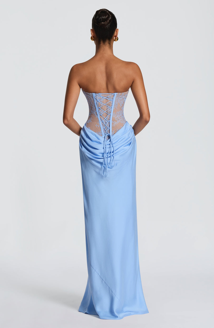 Vestido largo Kathleen - Azul claro