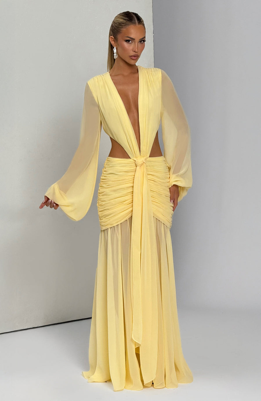 Vestido Maxi Marieta- Limon