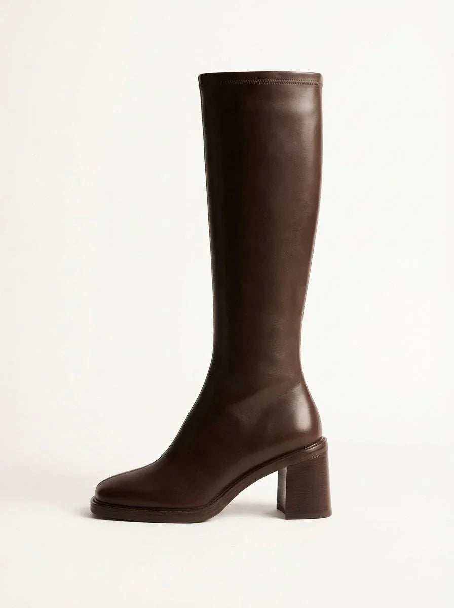 Léonie | Botas altas de tacón ancho