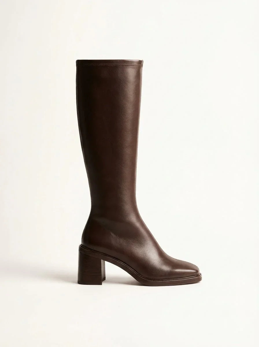 Léonie | Botas altas de tacón ancho