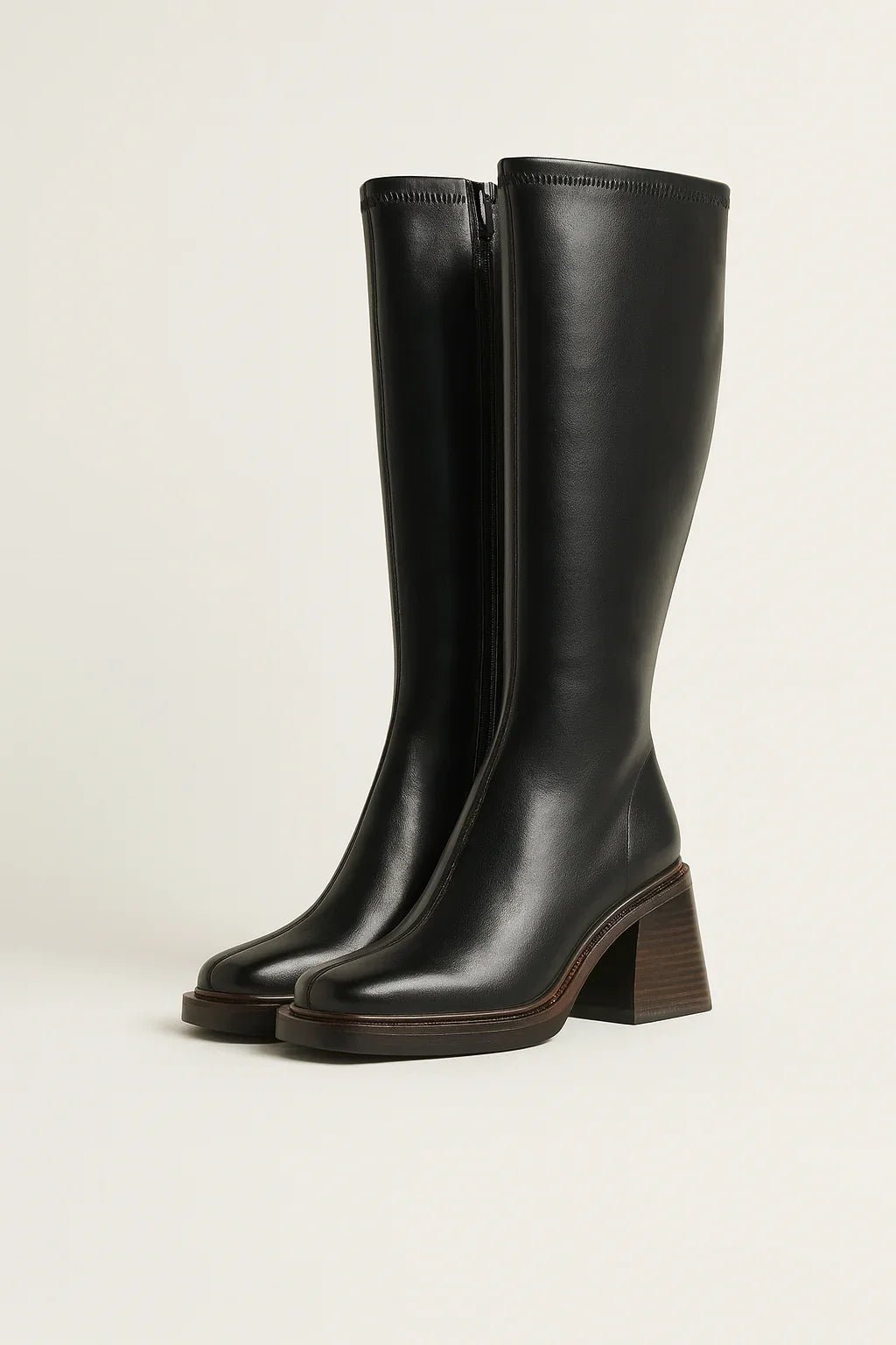 Léonie | Botas altas de tacón ancho