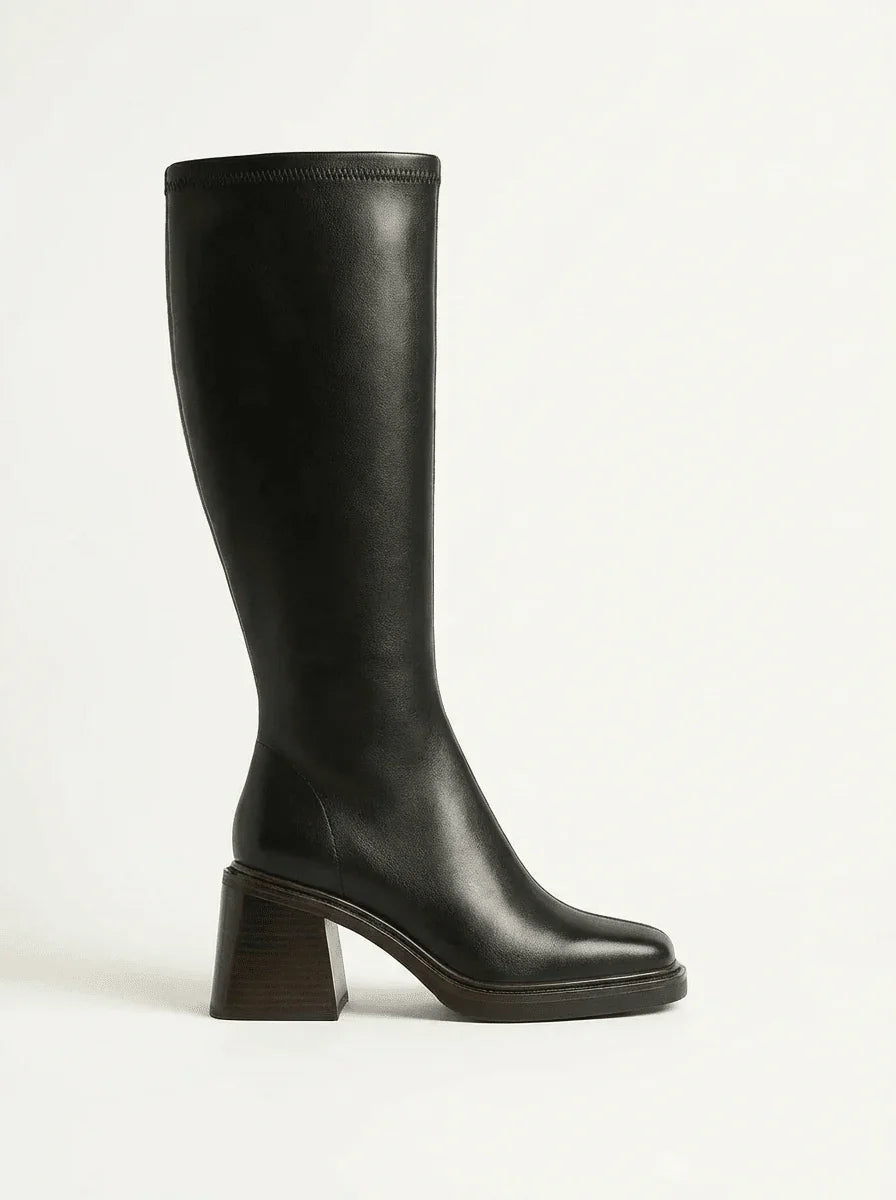 Léonie | Botas altas de tacón ancho